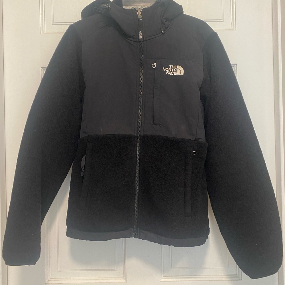 The North Face Polartec Jacket Womens XS small Black Vented Zip Up Pockets